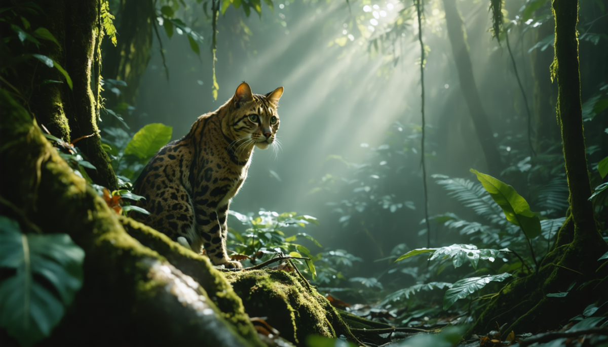 explorez le monde secret du félin mystérieux des forêts d’amérique latine, une créature peu connue qui fascine par son existence discrète et ses habitudes intrigantes.