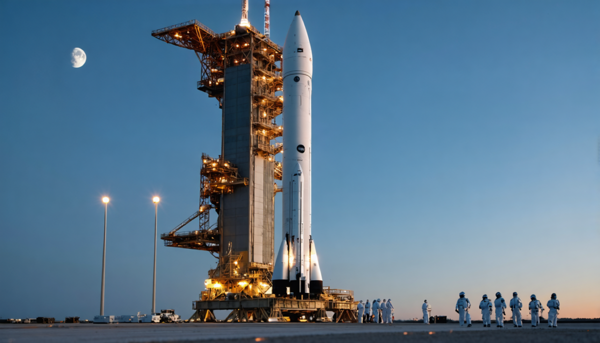découvrez le dernier défi critique de la fusée sls avant son grand décollage, alors qu'elle se prépare sur le pas de tir pour viser la lune et réaliser une mission historique.