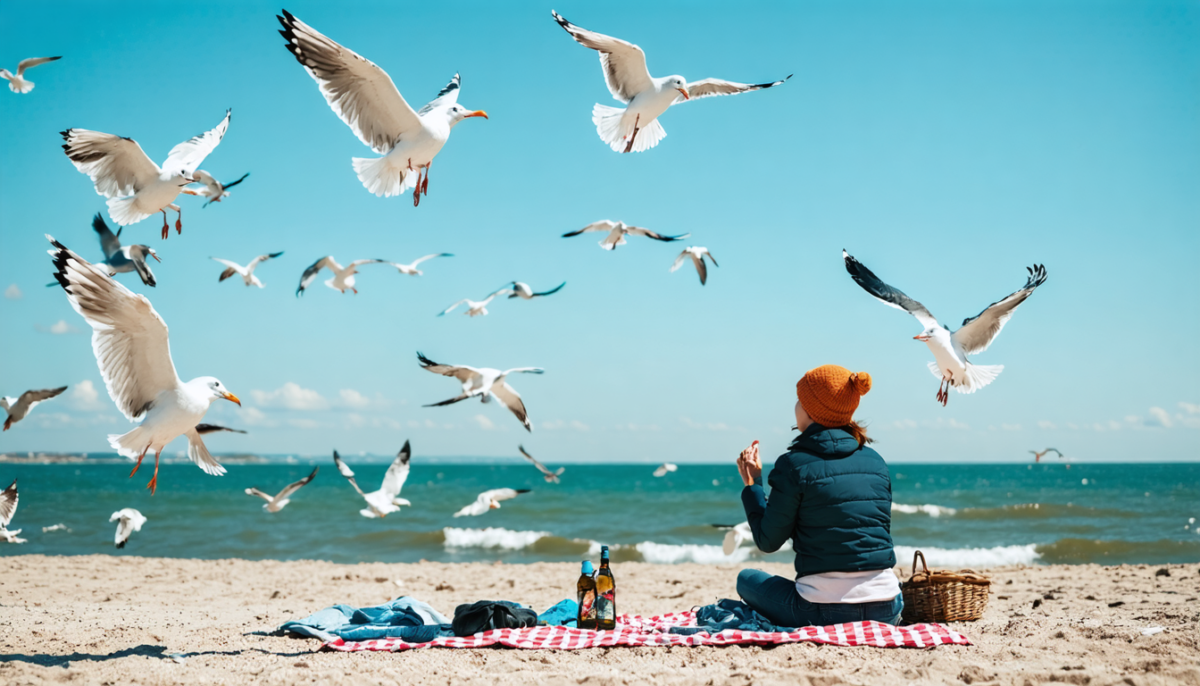découvrez une méthode infaillible et méconnue pour éloigner efficacement les goélands voleurs de chips et préserver vos en-cas en toute tranquillité.