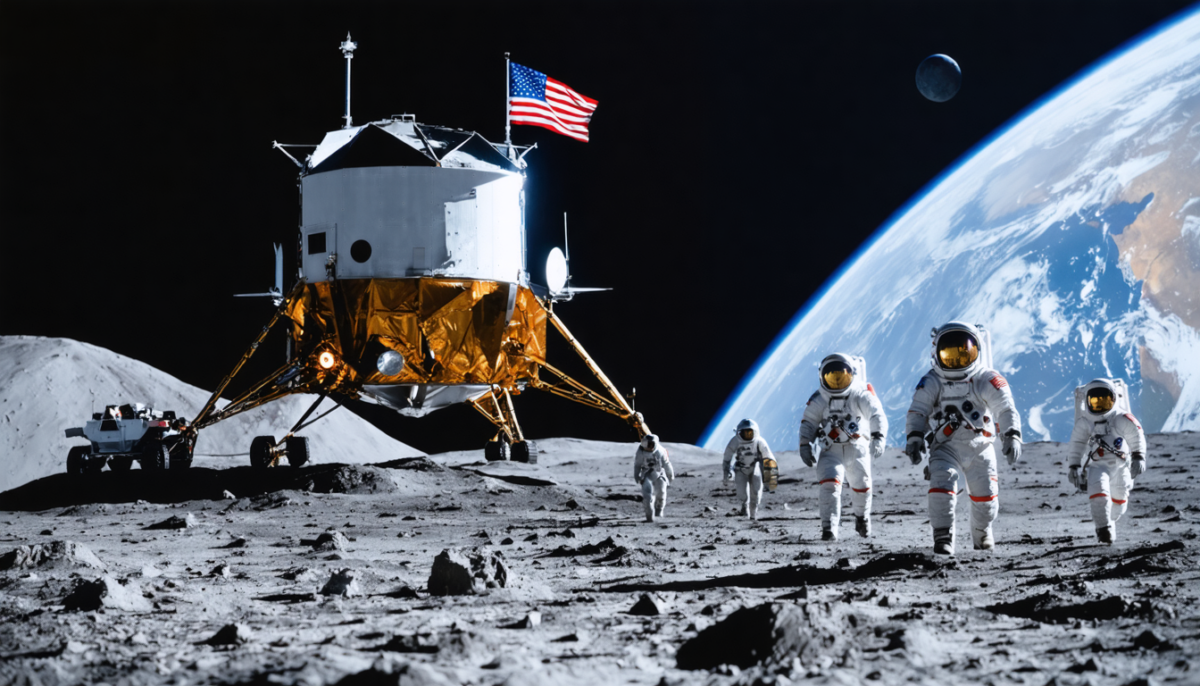 découvrez comment l'année du grand retour américain autour de la lune marque le début d'une course effrénée contre la montre pour explorer l'espace et redéfinir la conquête lunaire.