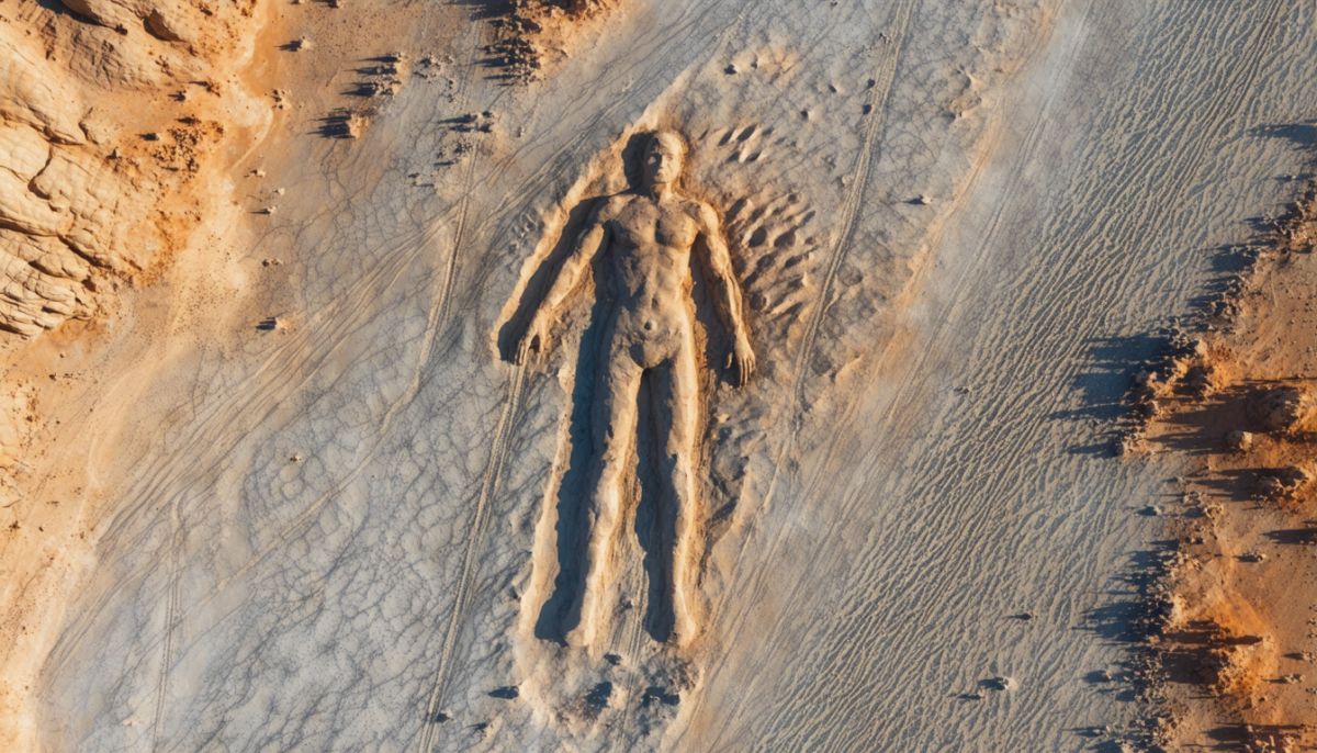 explorez le mystère du géant de 3,5 km tracé en 1998 dans le désert australien, une œuvre énigmatique restée sans auteur 26 ans après sa découverte.