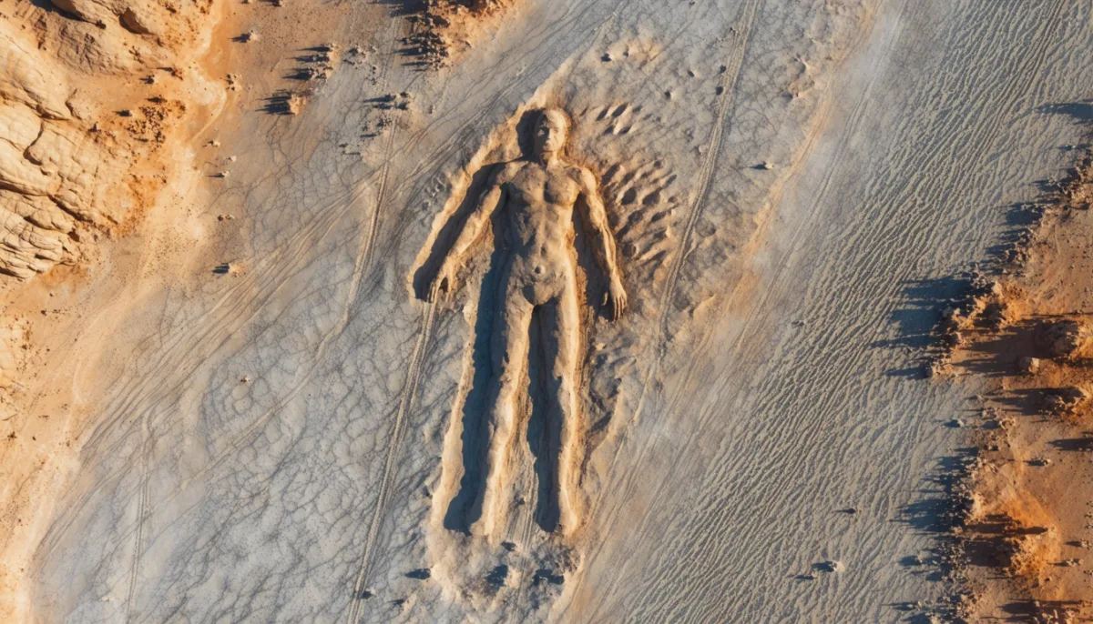explorez le mystère du géant de 3,5 km tracé en 1998 dans le désert australien, une œuvre énigmatique restée sans auteur 26 ans après sa découverte.