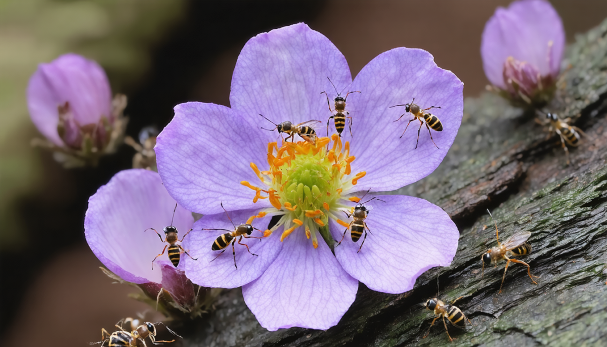 découvrez comment une plante japonaise utilise ingénieusement l'odeur des fourmis blessées pour duper les mouches et assurer sa reproduction, mêlant nature et stratégie étonnante.