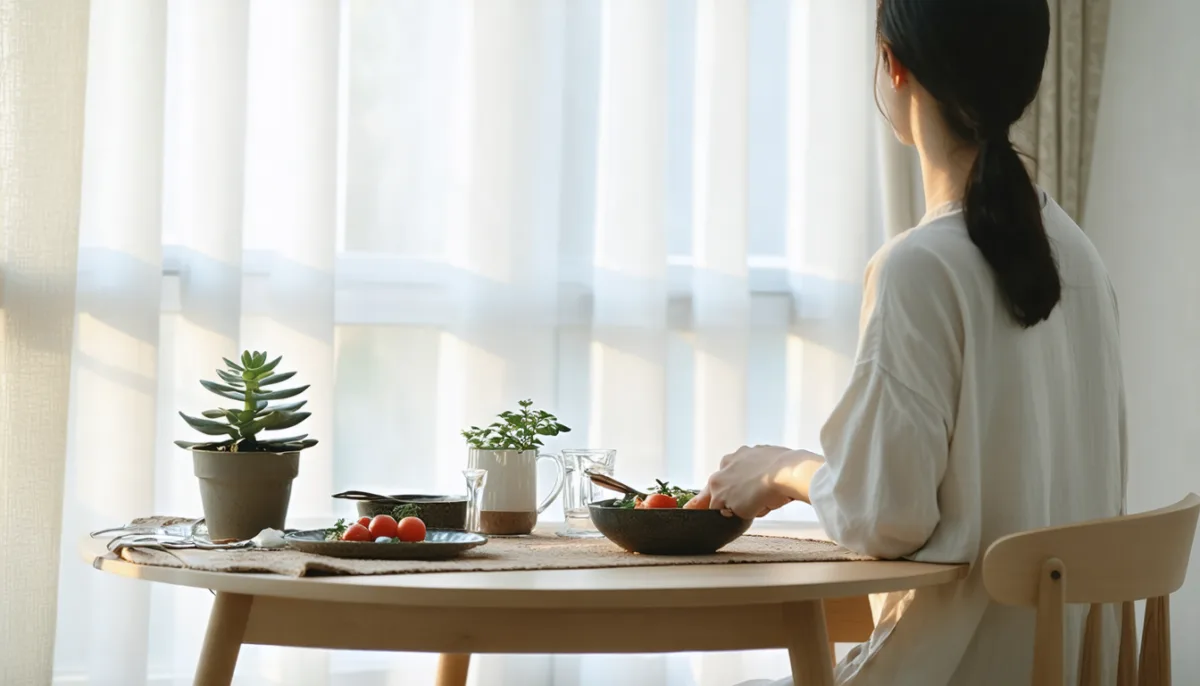 découvrez comment choisir la sérénité à table a transformé ma vie, en laissant derrière la précipitation et le tumulte pour retrouver paix et bien-être au quotidien.