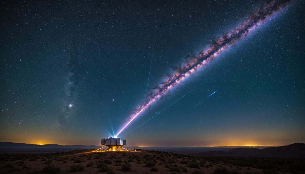 Un laser cosmique exceptionnel : un rayon surpuissant a parcouru 8 milliards d'années-lumière avant d'atteindre la Terre avec précision