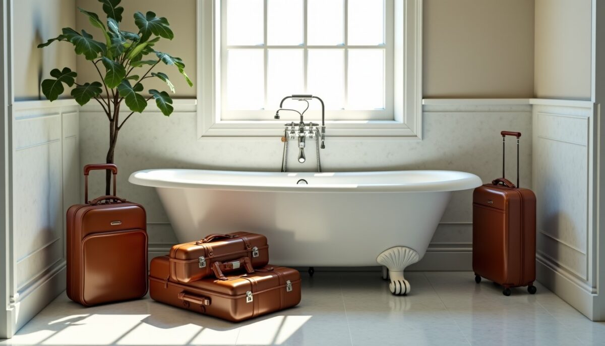 Ce procédé étonnant avec la baignoire d'hôtel sécurise vos bagages mieux que n'importe quel coffre-fort
