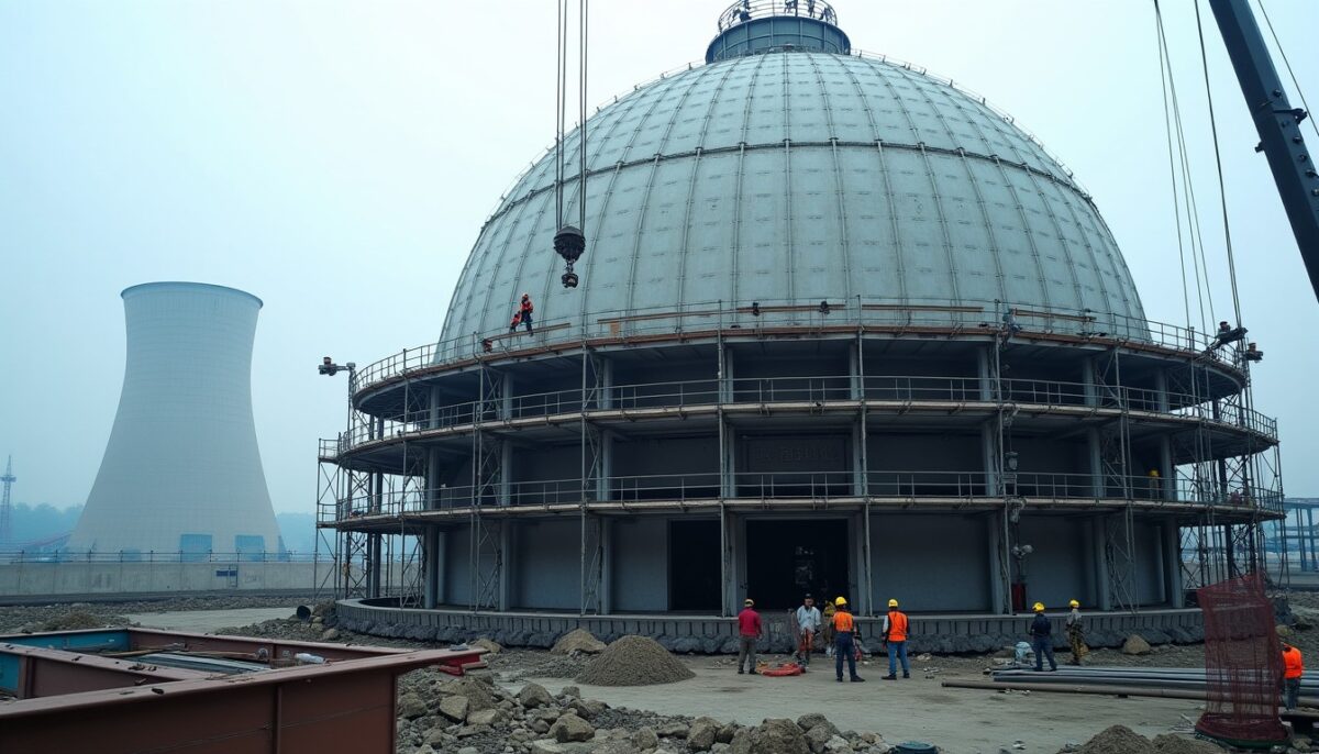 Chine : controverse grandissante autour de l’édification d’un colossal dôme sur une installation nucléaire