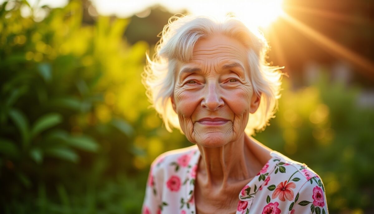 Cette photo étonnante d’une femme de 92 ans révèle l’impact spectaculaire de quarante ans d’utilisation de crème solaire, visible uniquement sur son visage