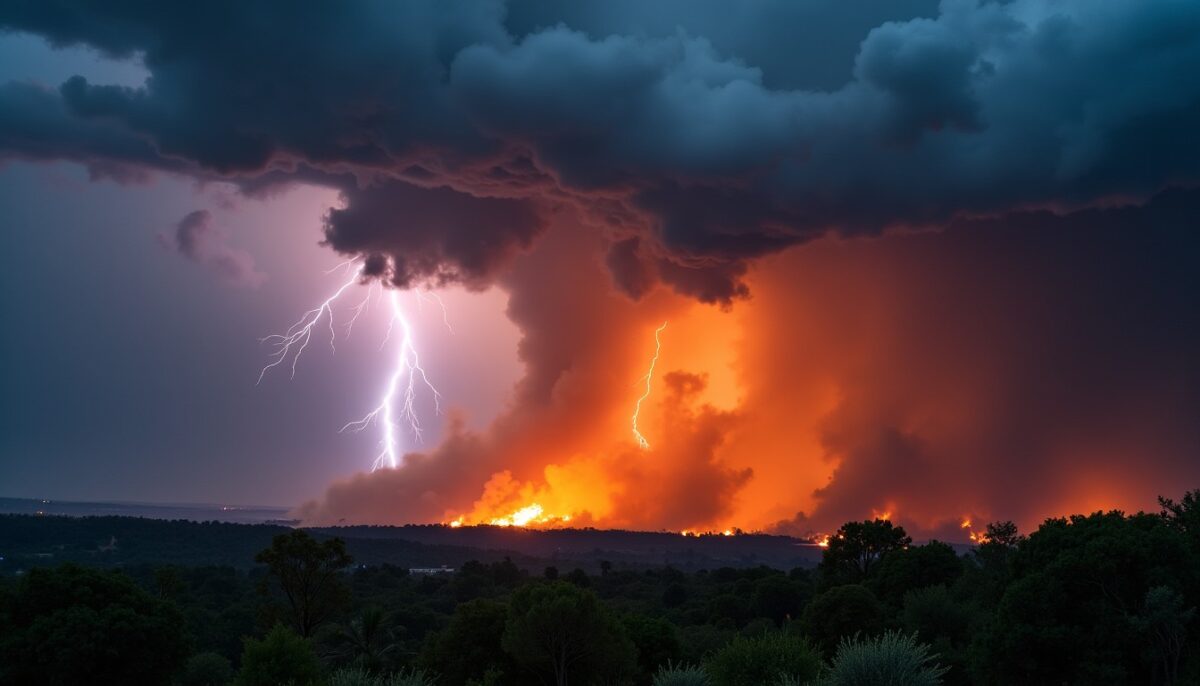 Un phénomène inédit en France : un nuage d’orage générant des éclairs se forme au-dessus des incendies de Gironde