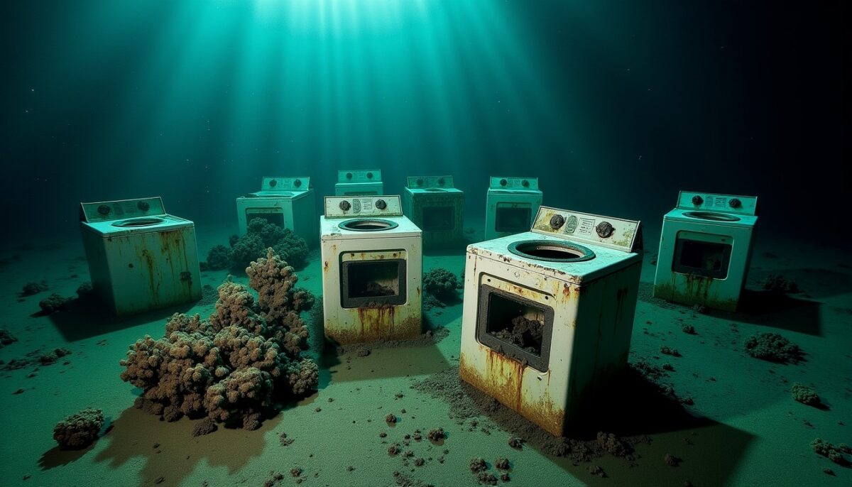 Dans le golfe du Mexique, un sonar signalait une épave mystérieuse, mais c'étaient en réalité des machines à laver enfouies à 1 500 mètres de profondeur
