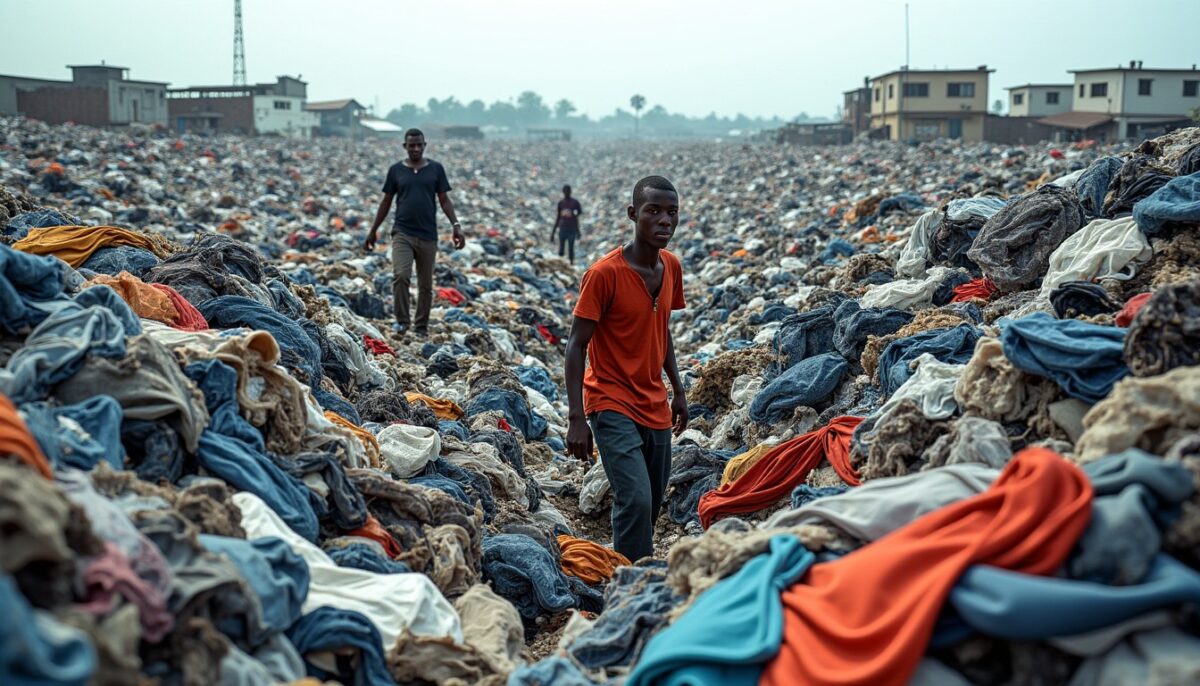 Comment l'envoi hebdomadaire de 15 millions de vêtements d'occasion des pays occidentaux a transformé le marché de Kantamanto à Accra en une plage impraticable